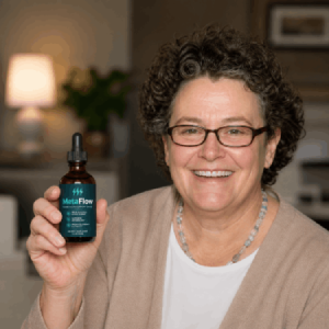 Happy customer sharing her experience with improved daily energy and more stable routine